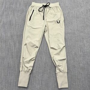ASRV Tetra-Lite Joggers Mens XS Sand Beige Training Pants Water Resistant Gym